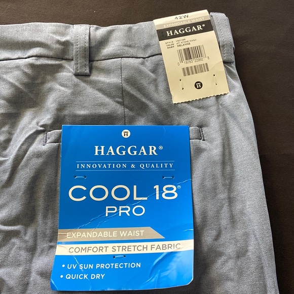 Haggar Cool 18 Pro Expandable Waist 42W. NWT - Picture 4 of 7
